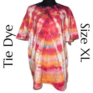Handcrafted - Tie Dye T-Shirt – Vibrant Handmade - Boho Unisex Top
